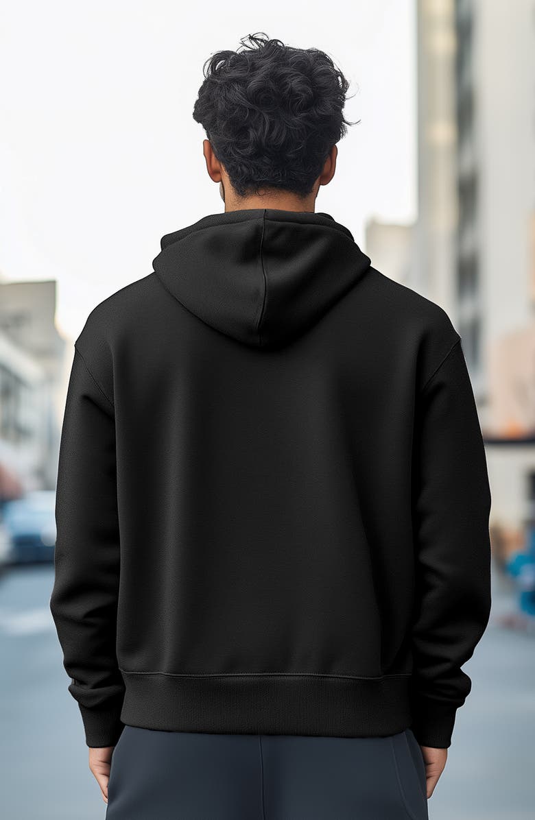 Dalix Ghost Fleece Hoodie, Alternate, color, Black