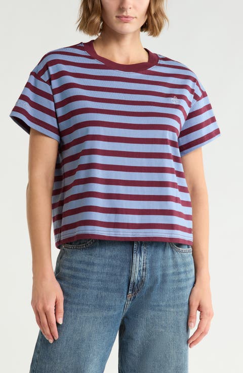 Boxy Yarn Dye Stripe T-Shirt