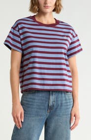 Scotch & Soda Boxy Yarn Dye Stripe T-Shirt