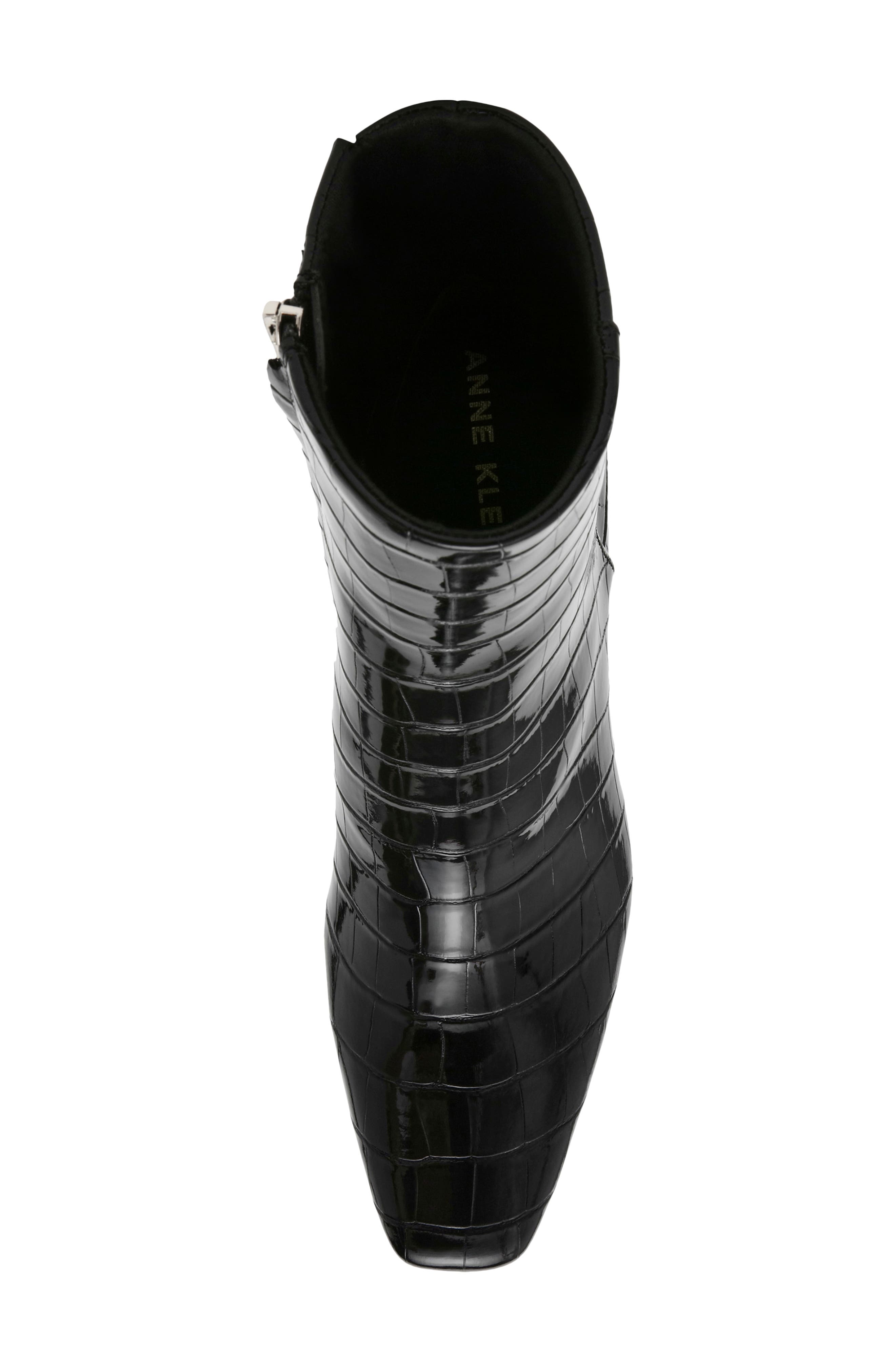 Pablo Bootie, Alternate, color, BLACK CROCO PATENT
