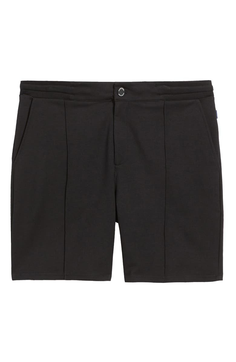 Stone Rose French Terry Flat Front Shorts, Alternate, color,