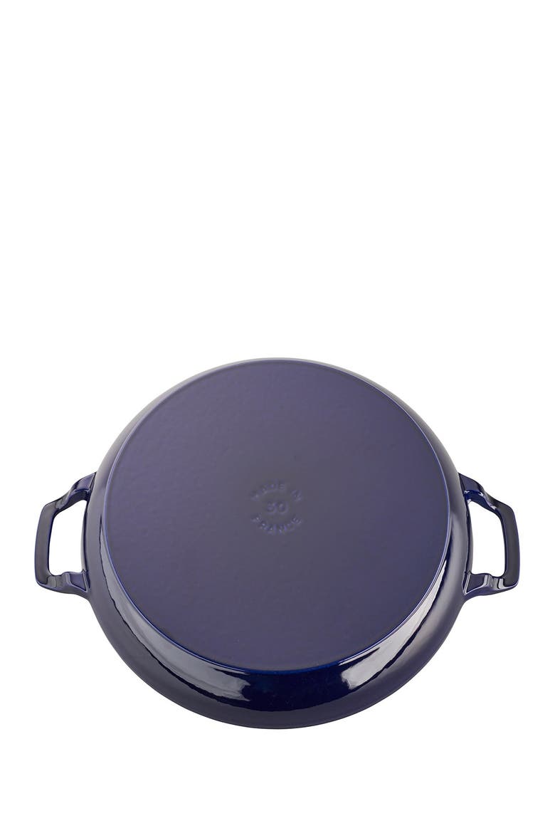 3.5-Quart Enameled Cast Iron Braiser, Alternate, color, DARK BLUE