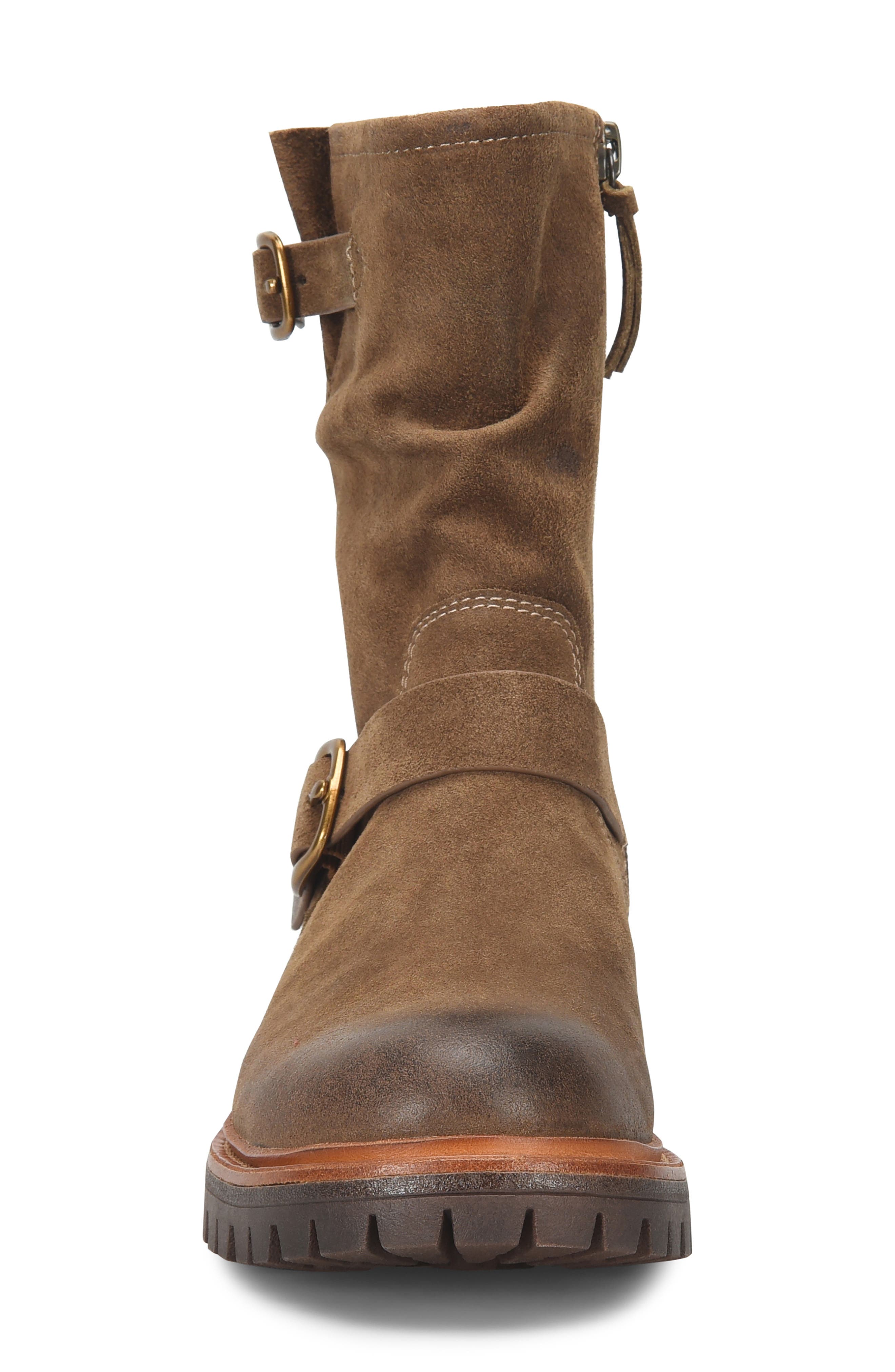 Söfft Amberlynn Water Resistant Moto Boot, Alternate, color, Oak Brown