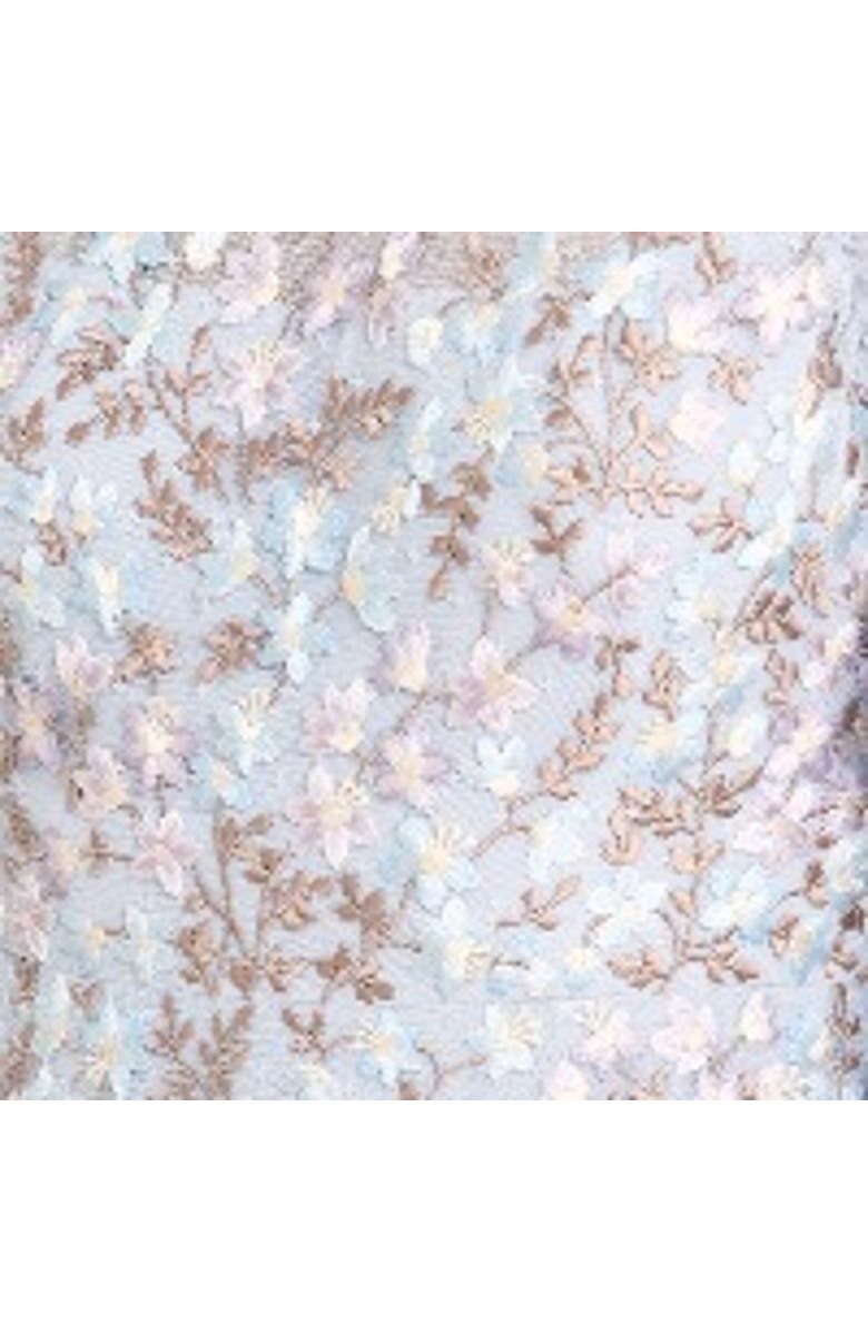 Needle & Thread Everett Bloom Round Neck Maxi Dress, Alternate, color, Dusk Blue/Multi