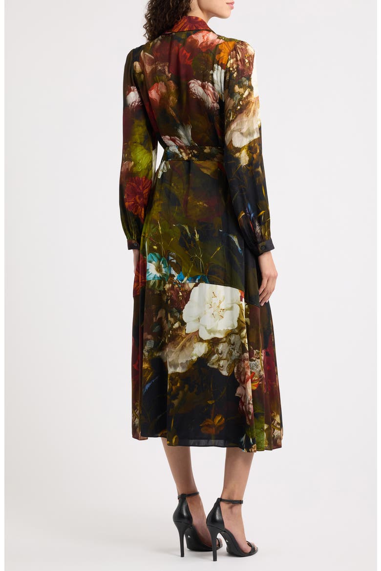 Mika Silk Blend Printed Shirtdress, Alternate, color, VERONA FORREST