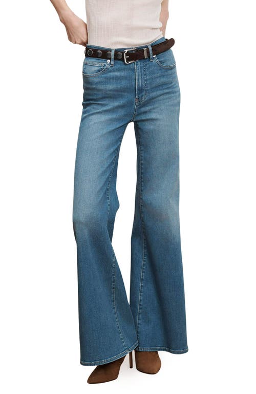 Veronica Beard Joplin Wide Flare Leg Jeans In Blue