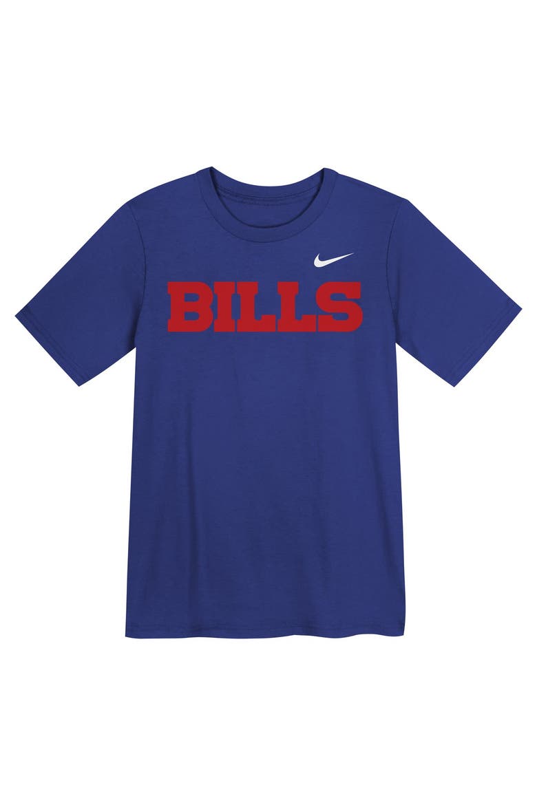 Preschool Nike  Royal Buffalo Bills Wordmark T-Shirt, Main, color, Royal