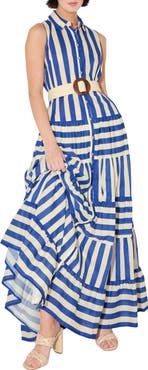 FREEMARKET Stripe Sleeveless Maxi Dress