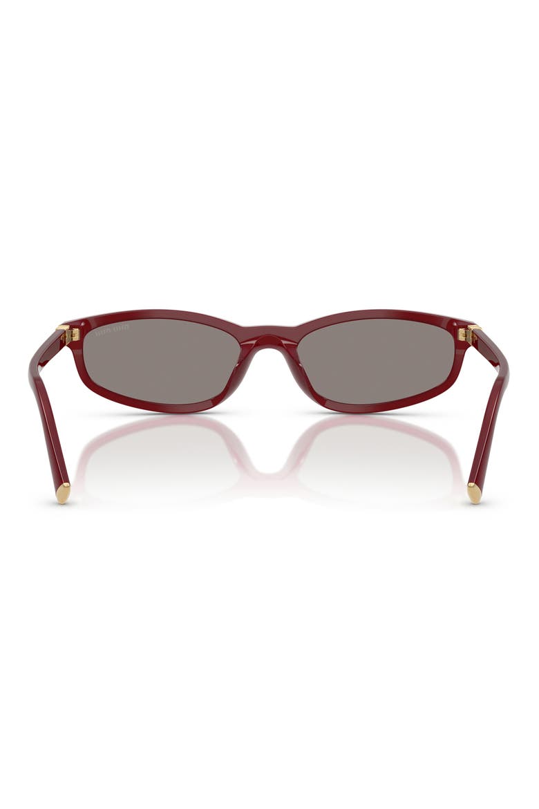 54mm Irregular Sunglasses, Alternate, color, OPAL BURGUNDY / DARK GREY