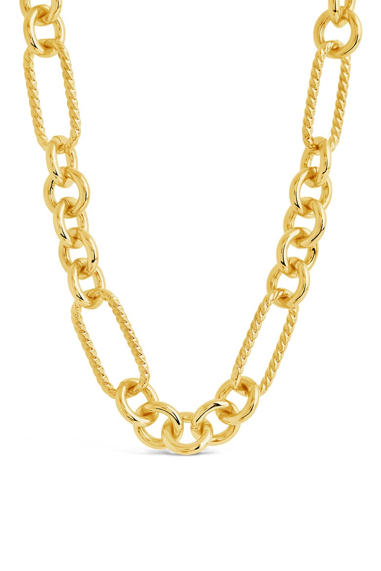 Fianna Mixed Link Chain Necklace, Main, color, GOLD