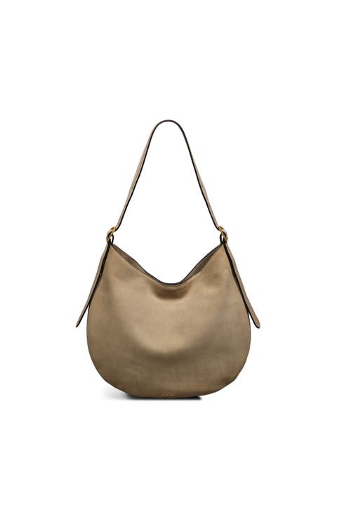 Kensington Place - Suede Large Open Top Shoulder Bag