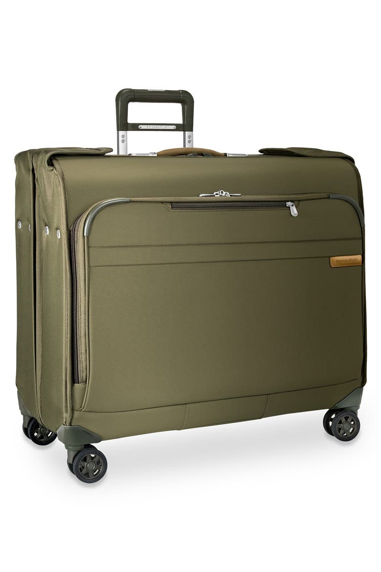 Baseline Wardrobe Spinner Garment Bag, Alternate, color, OLIVE GREEN