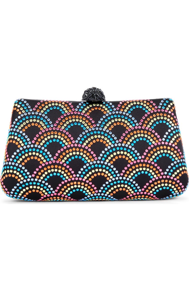 Kurt Geiger London Rainbow Crystal Clutch, Main, color,