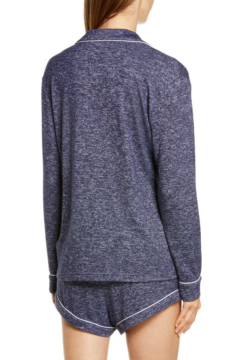 Nya Short Pajamas, Alternate, color, DEEP NAVY HEATHER