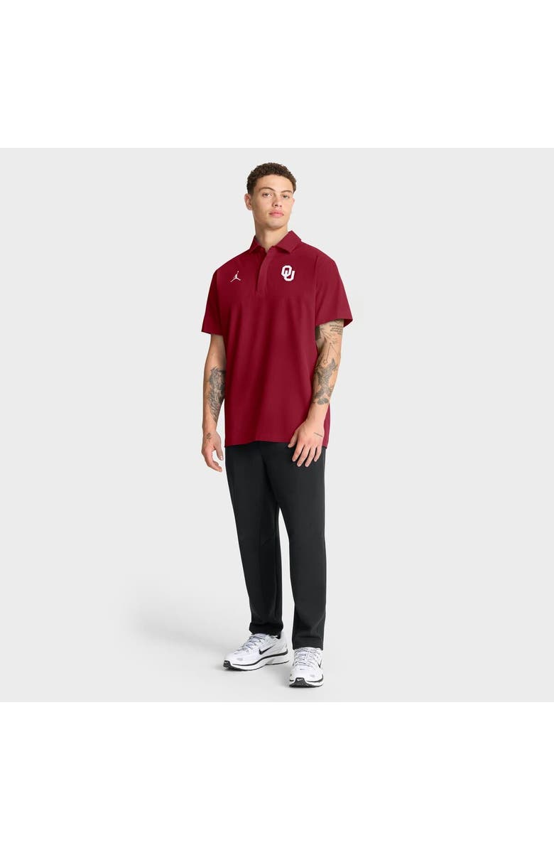 Jordan Brand Men's Jordan Brand Crimson Oklahoma Sooners 2025 Coaches Sideline Polo, Alternate, color, Crimson