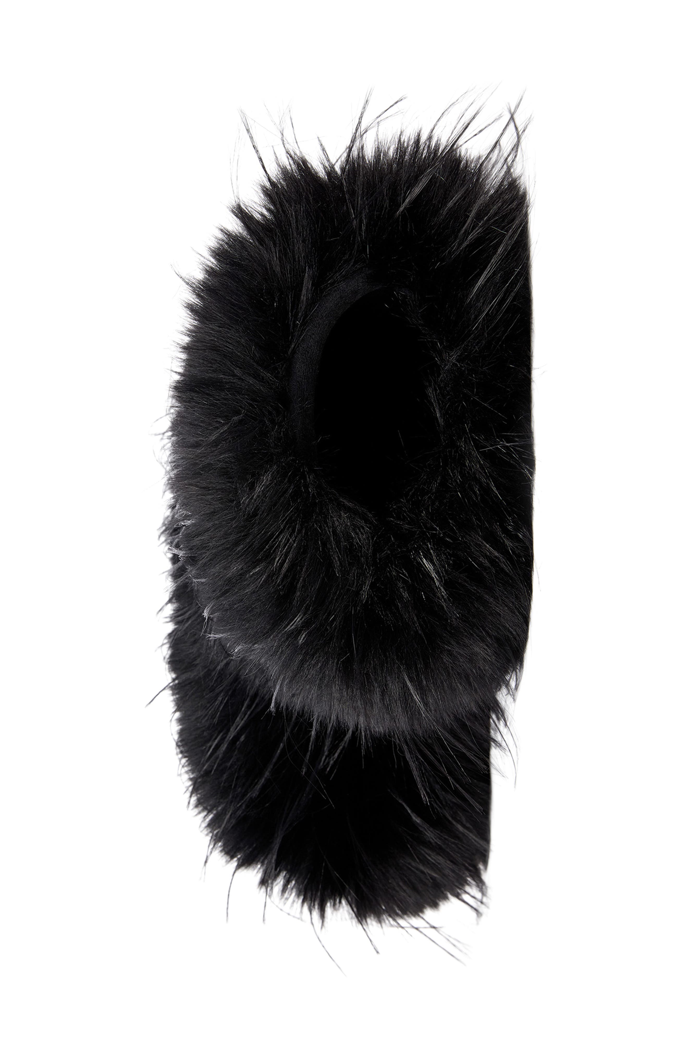Lenix Faux Fur Boot, Alternate, color, BLACK