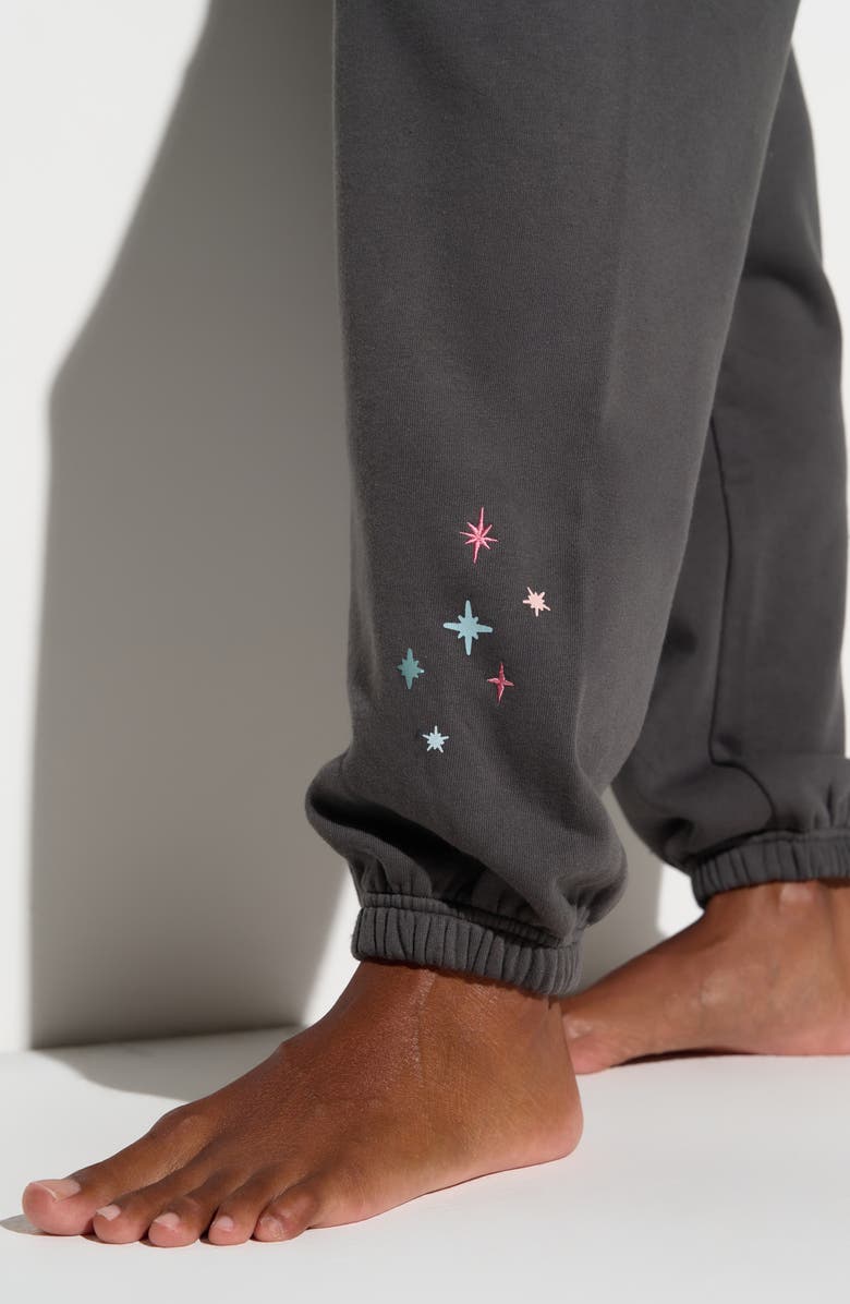 Spiritual Gangster Good Vibes Sol Cotton Blend Sweatpants, Alternate, color, Ash