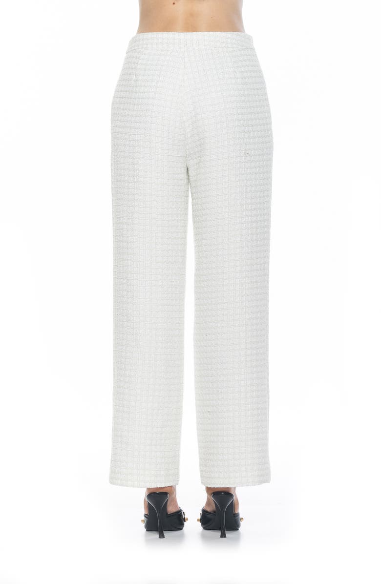 Alexia Admor Jayden Tweed Pants, Alternate, color, Ivory