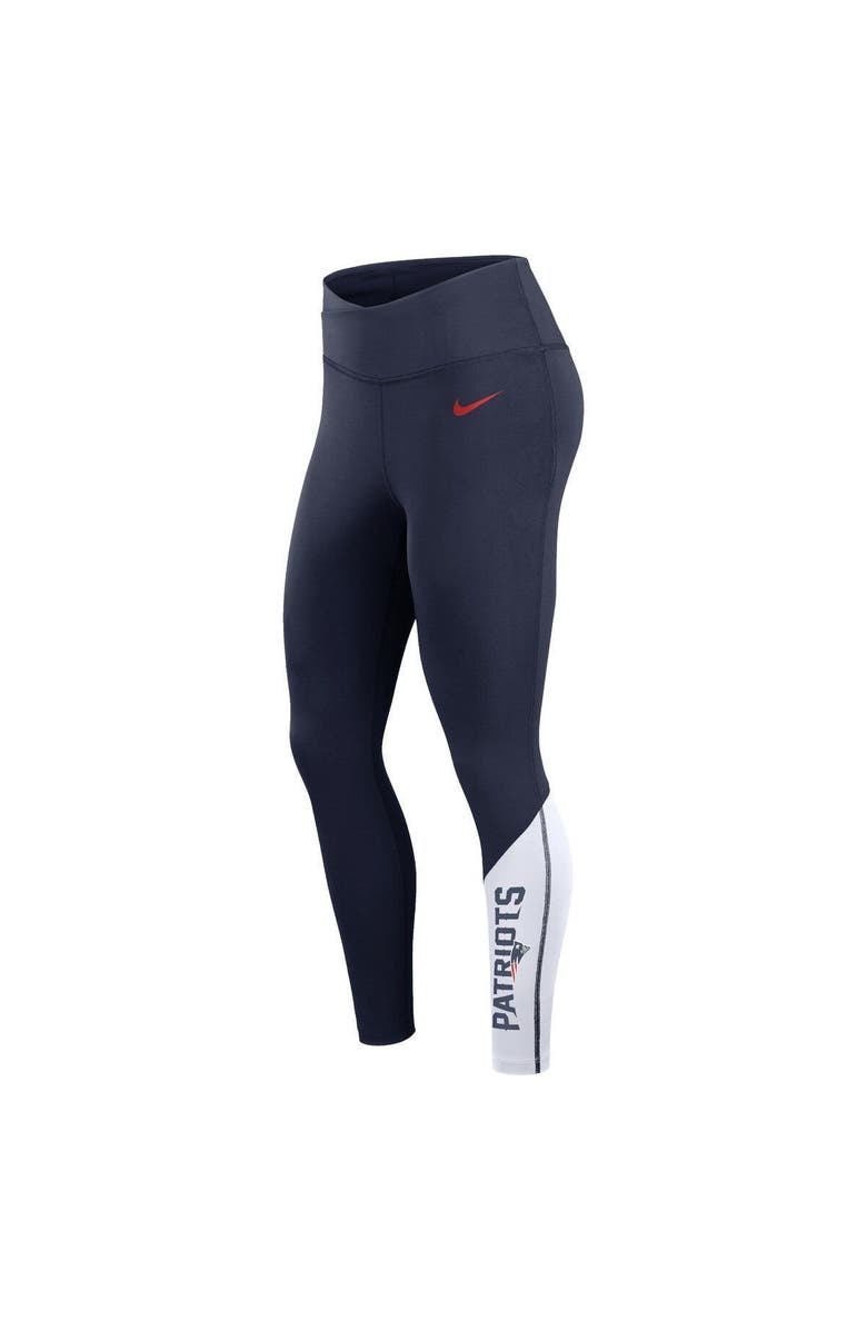 Nike Women's Nike Navy/White New England Patriots 7/8 Performance Leggings, Alternate, color, 