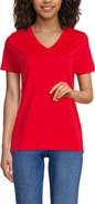 Lands' End Supima Cotton V-Neck T-Shirt