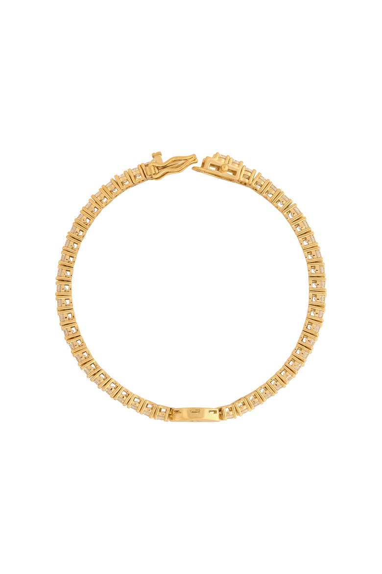 Hopeful Abundance Evil Eye Tennis Bracelet, Alternate, color, Gold