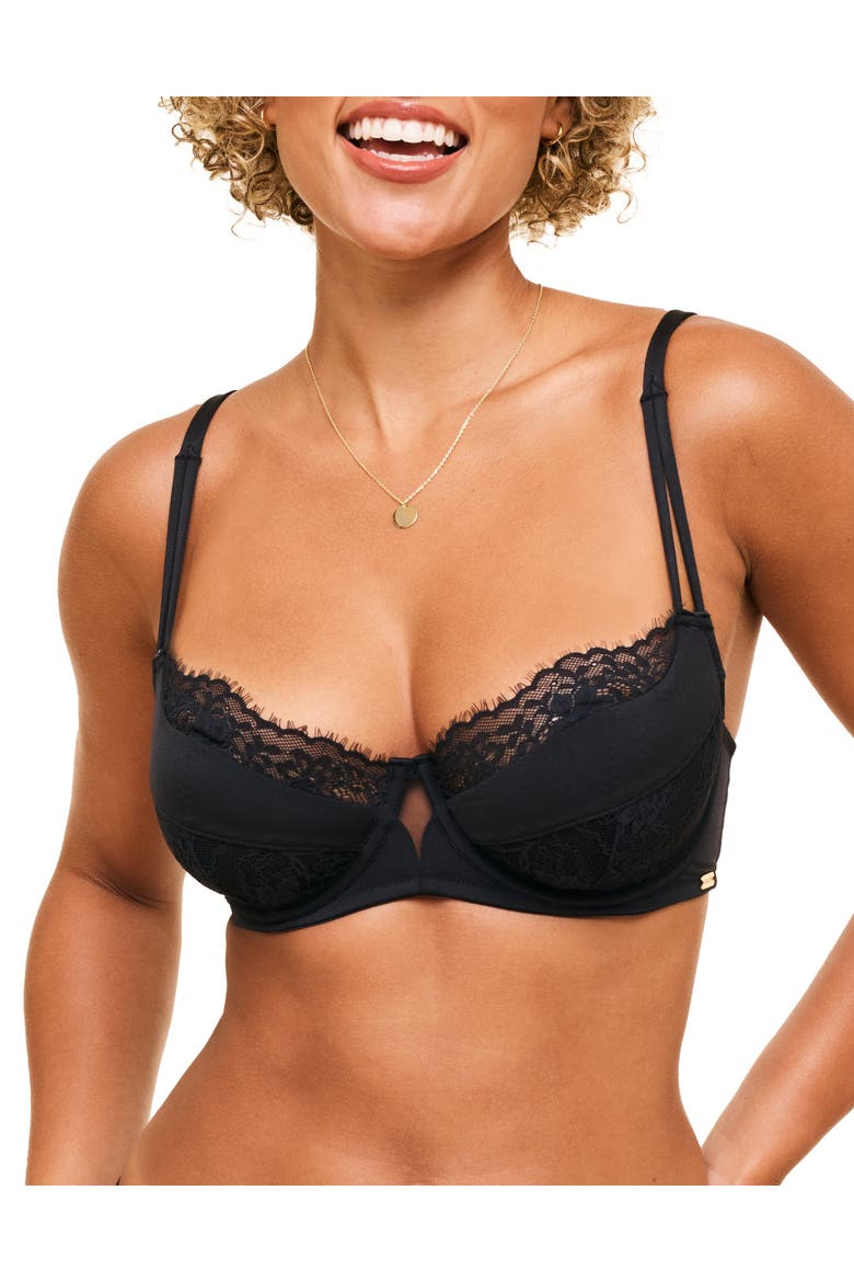 Leigha Contour Balconette Bra, Main, color, Black