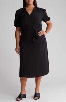 BY DESIGN Montana Balloon Sleeve Challis Maxi Dress