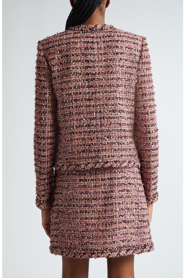 Metallic Eyelash Tweed Jacket, Alternate, color, NPPM NAPA PINK MULTI