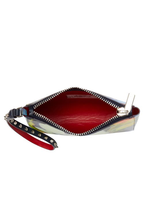 Christian Louboutin Mini Cabata Soft Leather Wristlet Pouch