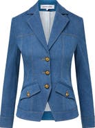 Veronica Beard Randy Denim Dickey Jacket