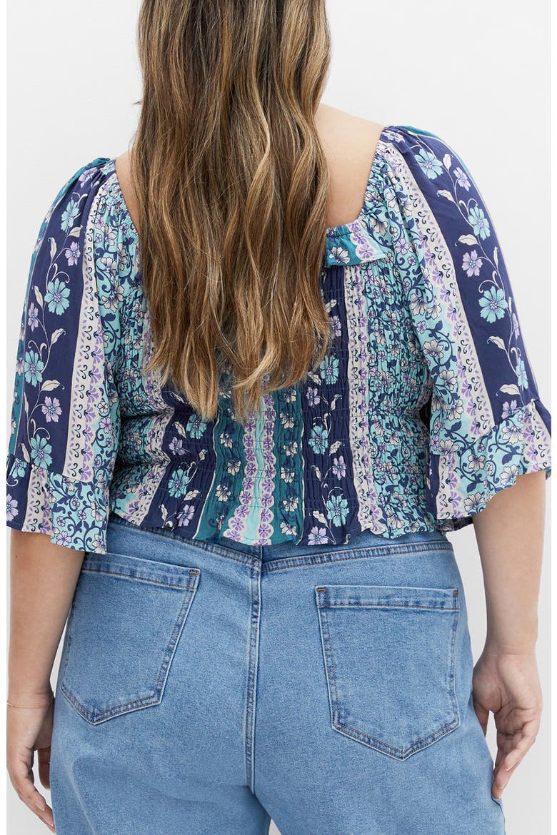 Samara Print Top, Alternate, color, PERSIAN JEWEL