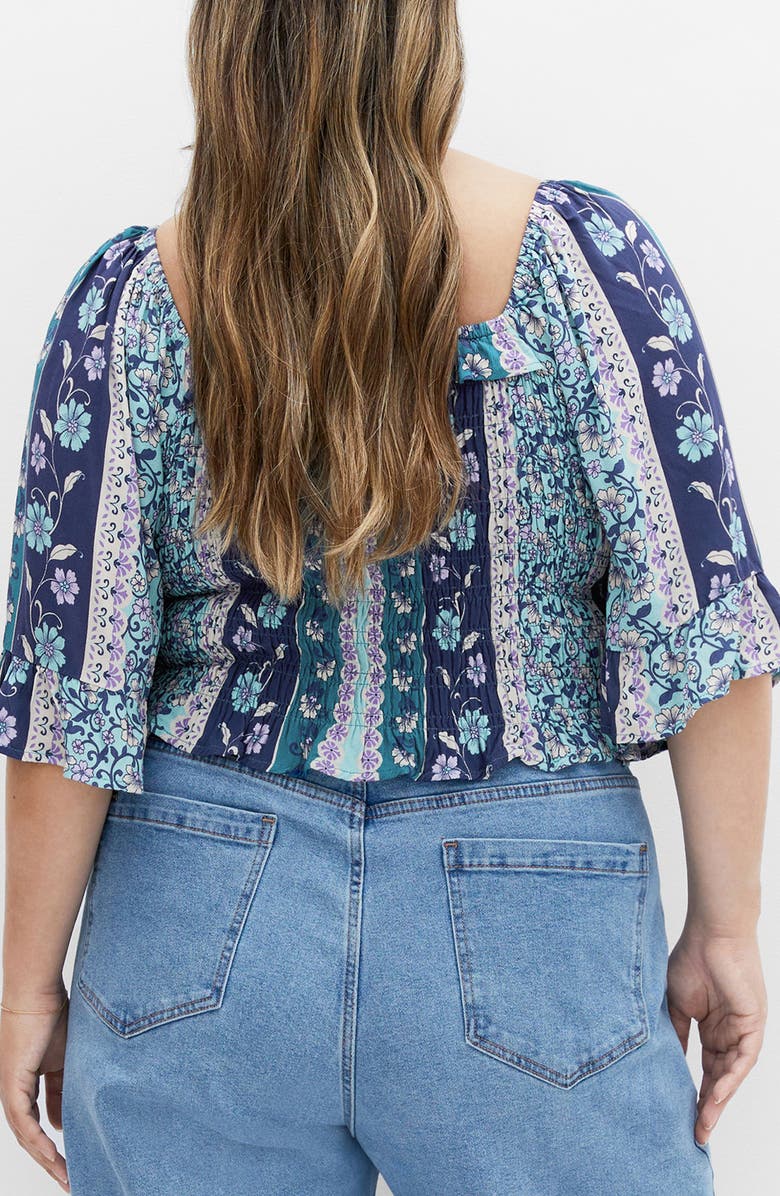 City Chic Samara Print Top, Alternate, color, 