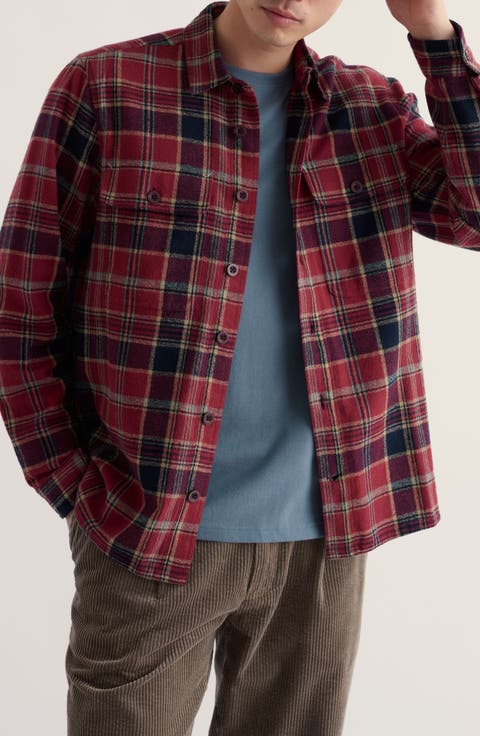 Balnoon Plaid Organic Cotton Overshirt