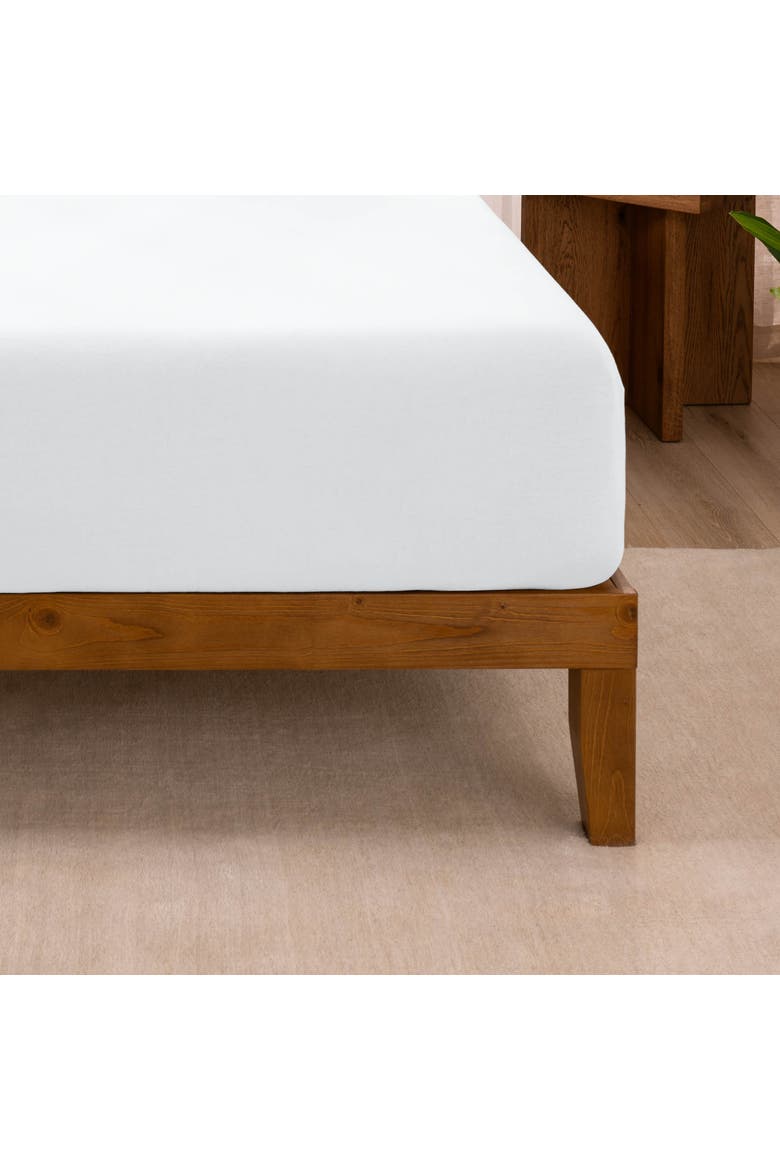 Organic Cotton Jersey Sheet Set - Split King, Alternate, color, White