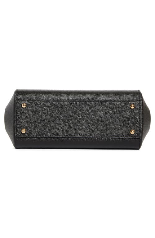 Dolce & Gabbana Dolce&gabbana Sicily Leather Top Handle Bag In 80999 Nero