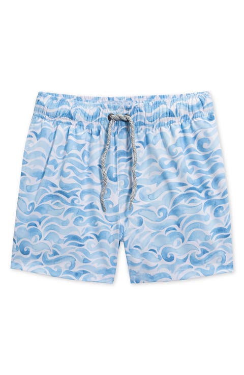 Kids' Wave Print Swim Trunks (Little Kid & Big Kid)