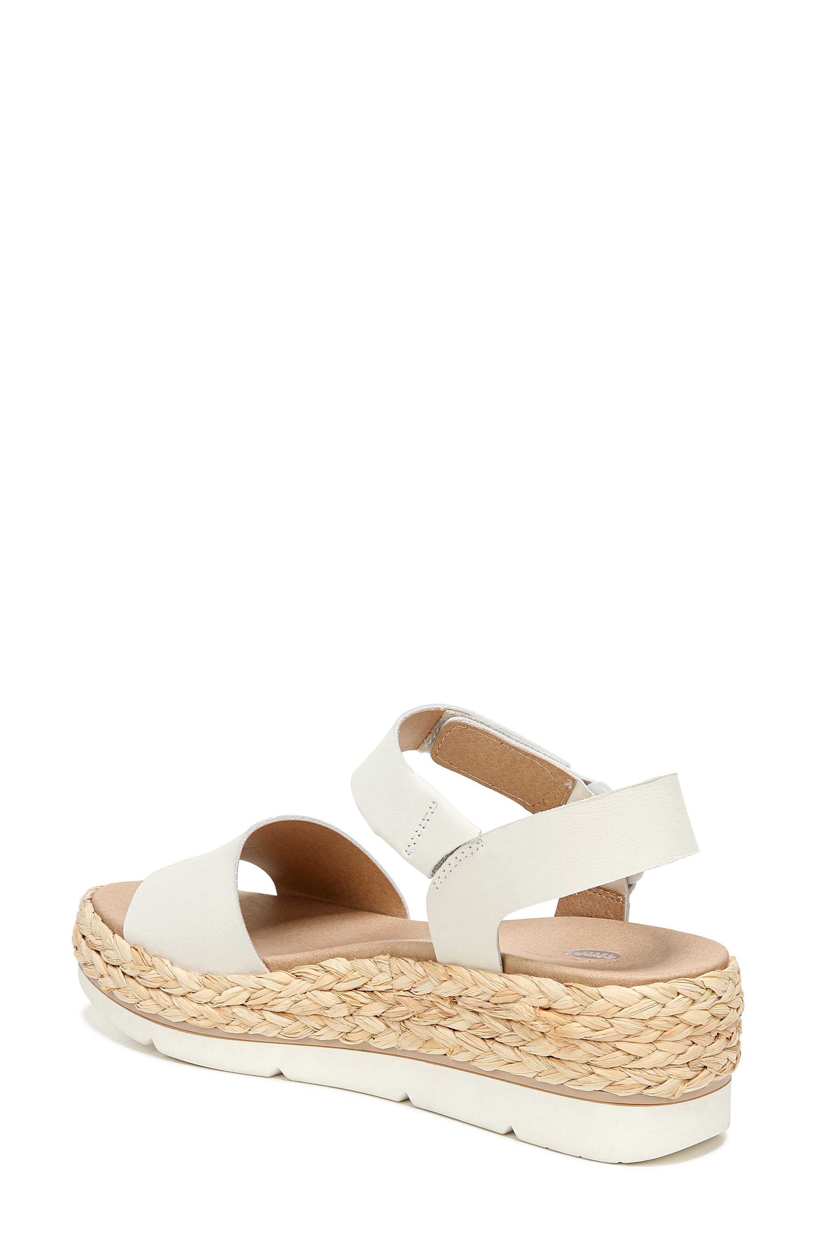 Other Side Quarter Strap Platform Sandal, Alternate, color, TOFU LEATHER