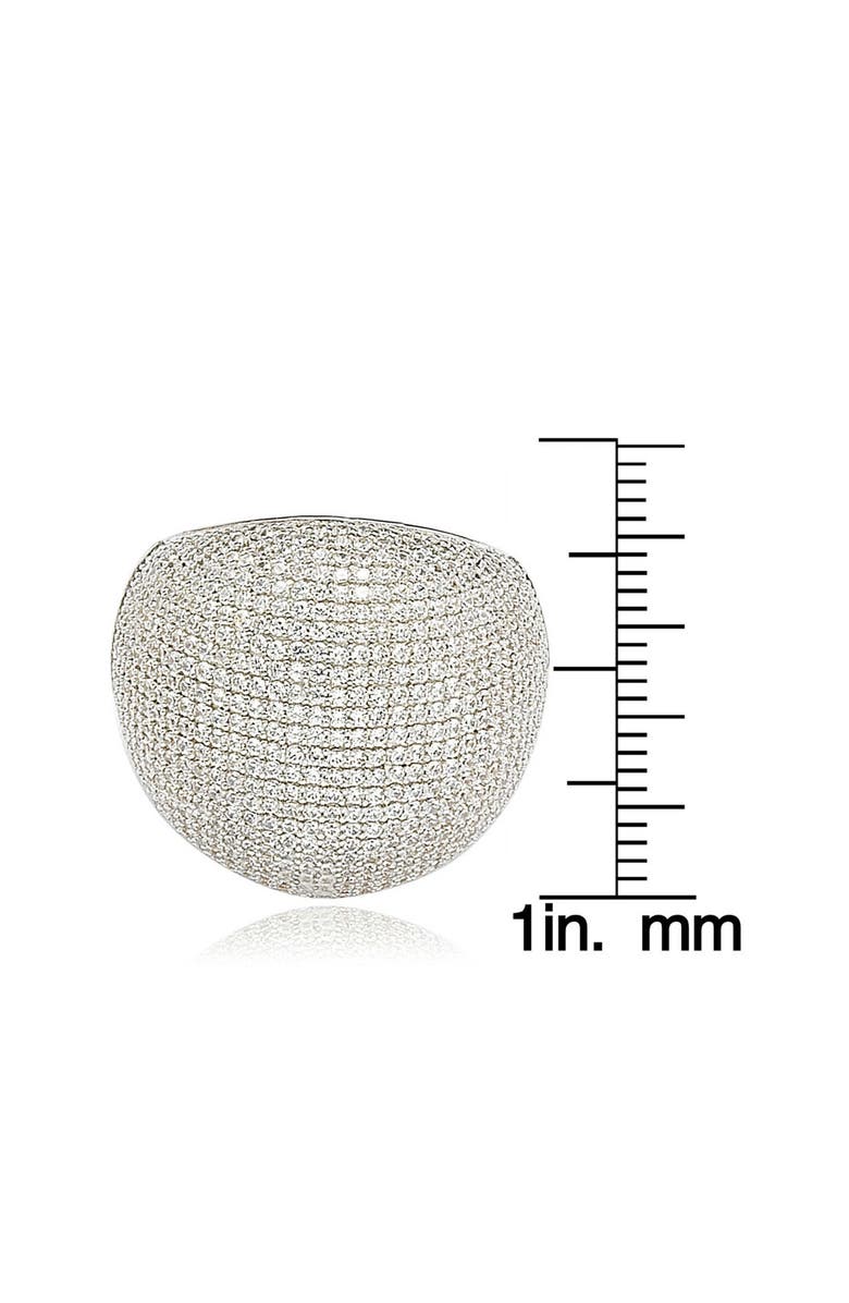 SUZY LEVIAN Pavé Cubic Zirconia Ring, Alternate, color, White