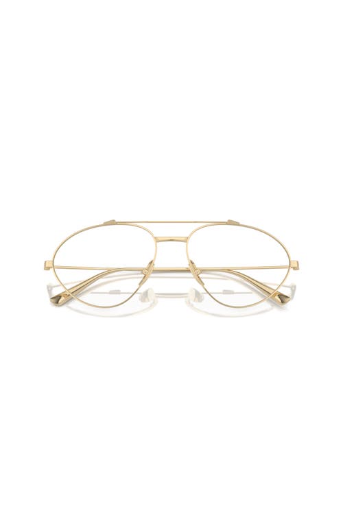 Ferrari 58mm Irregular Optical Glasses In Gold