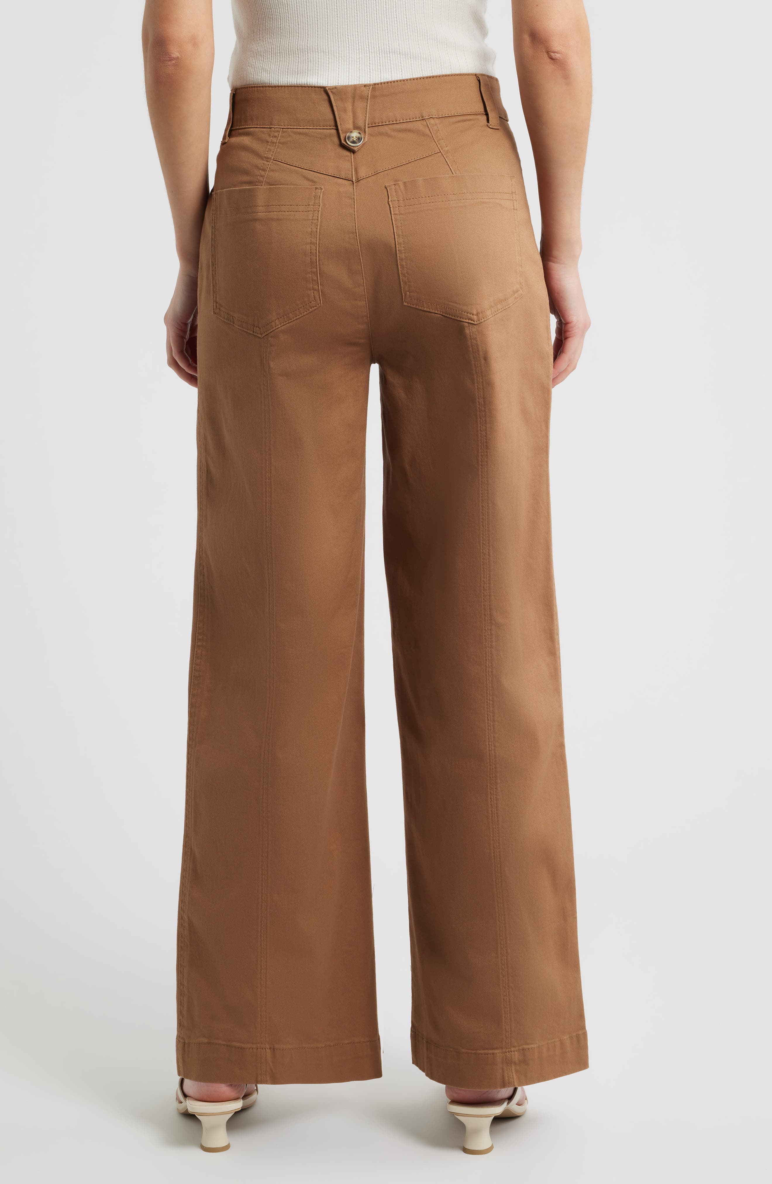 Skyrise Patch Pocket Wide Leg Pants - image 4
