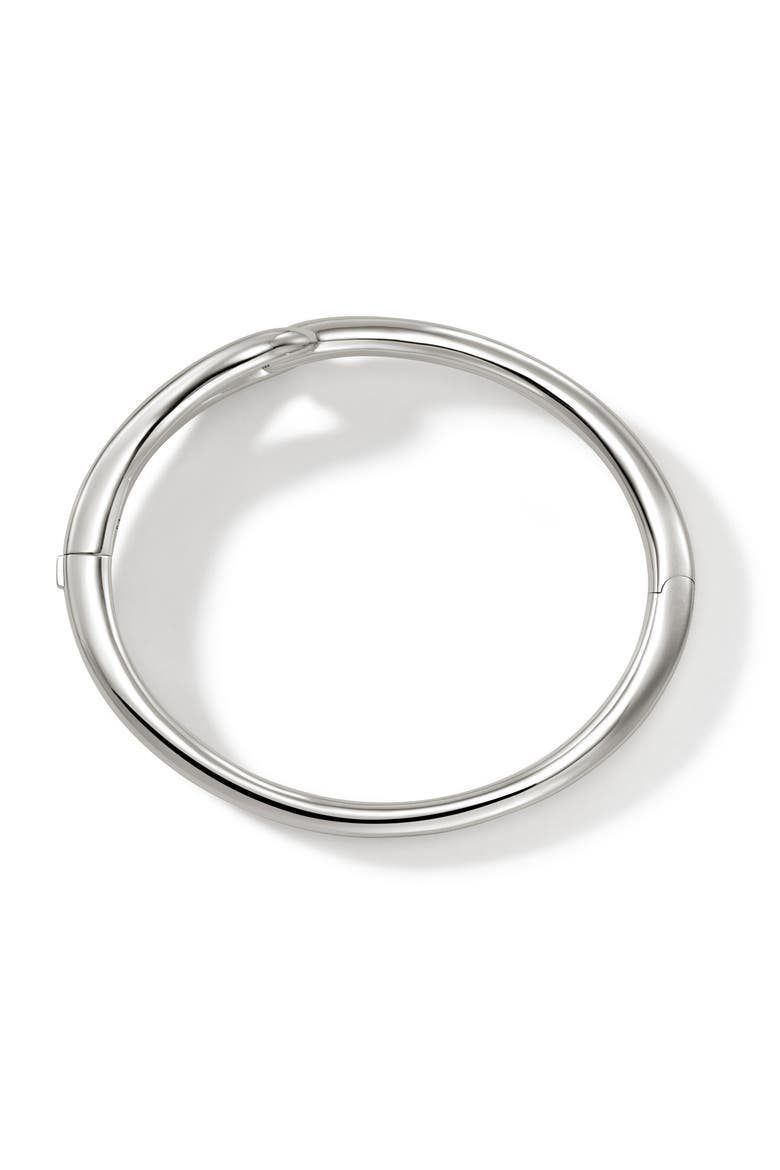 Surf Hinged Bangle, Alternate, color, SILVER
