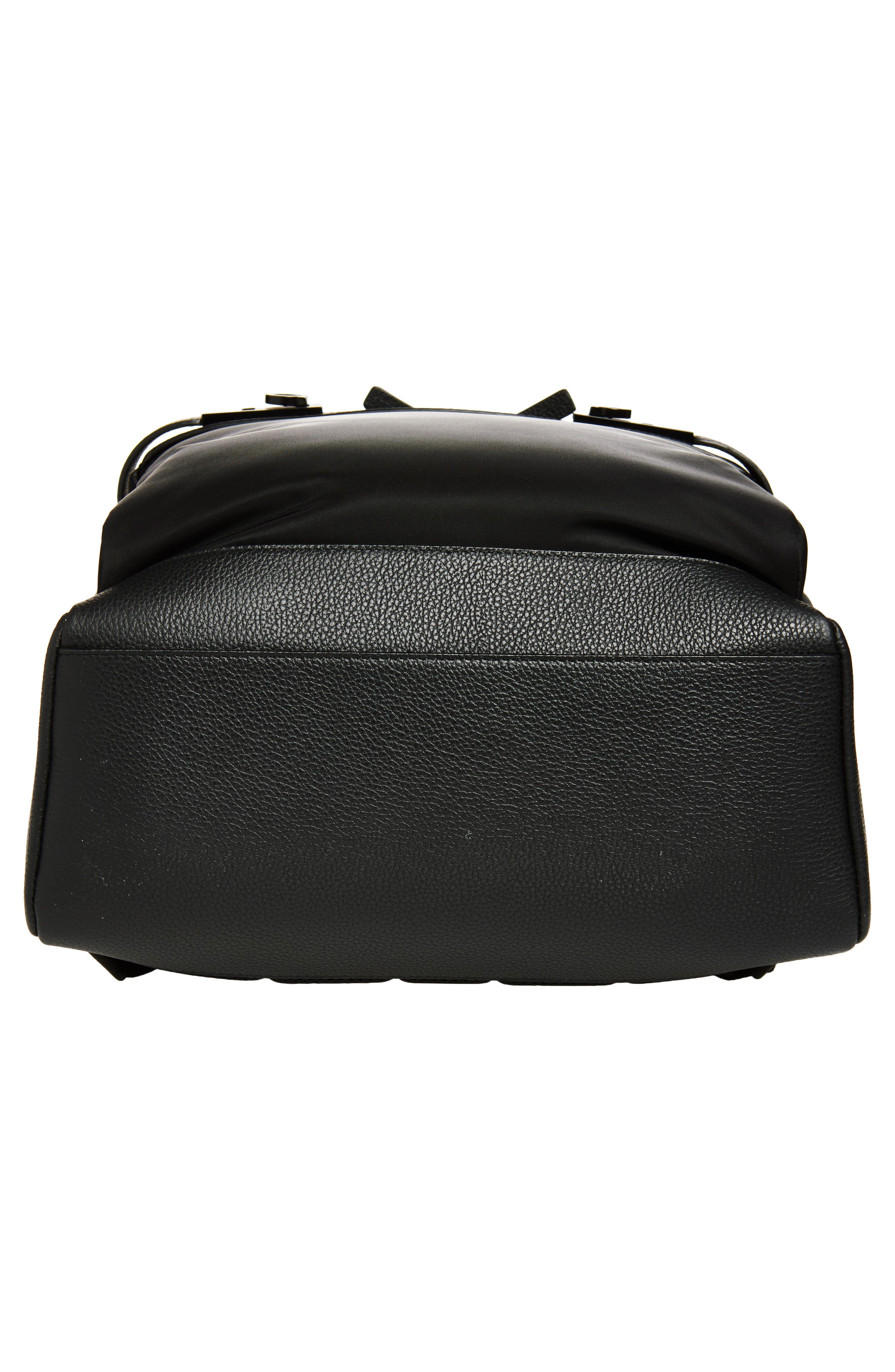 FERRAGAMO Twins Nylon Backpack, Alternate, color, Nero