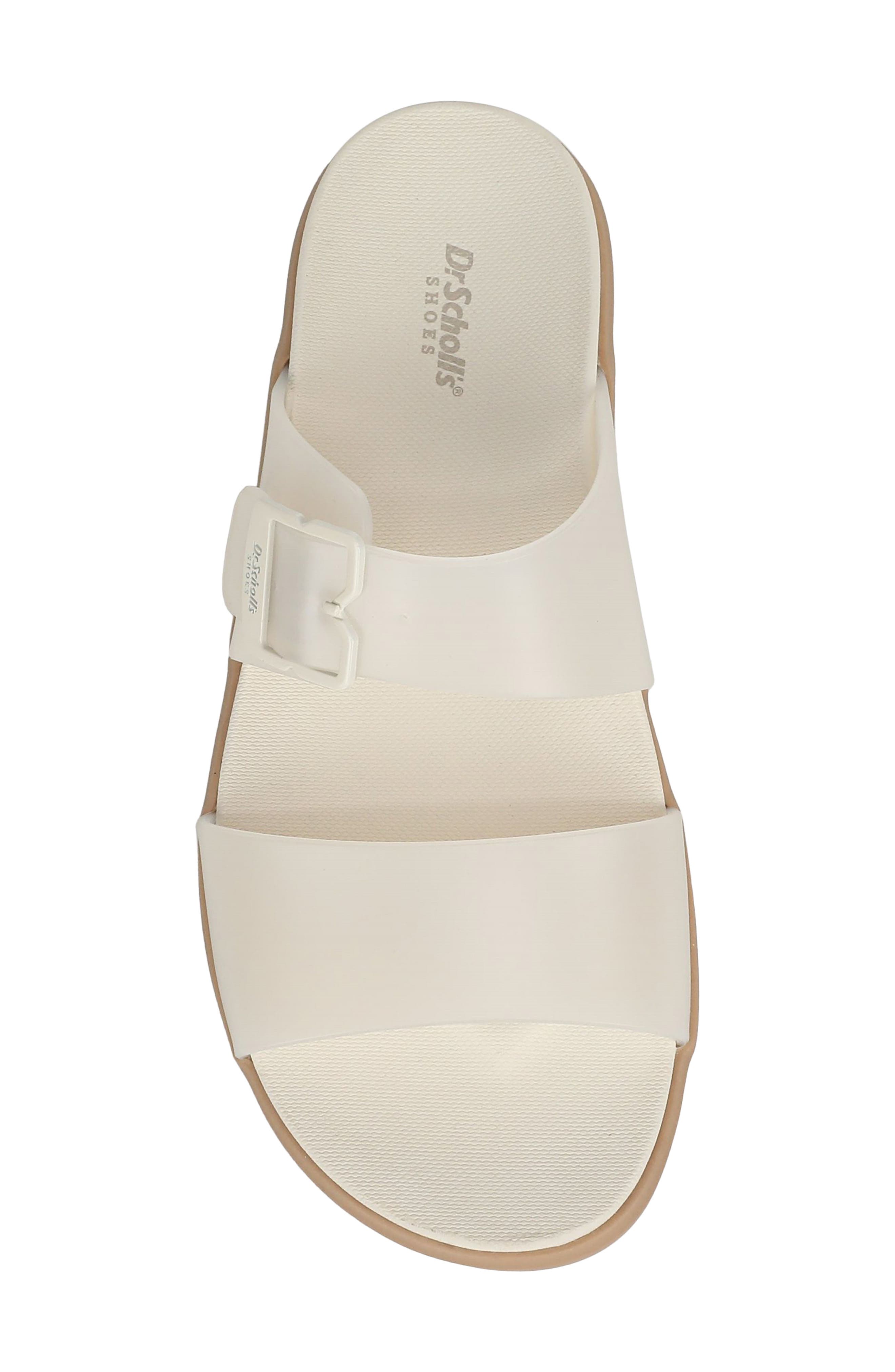 Dr. Scholl's All Time Double Strap Slide Sandal, Alternate, color, Off White
