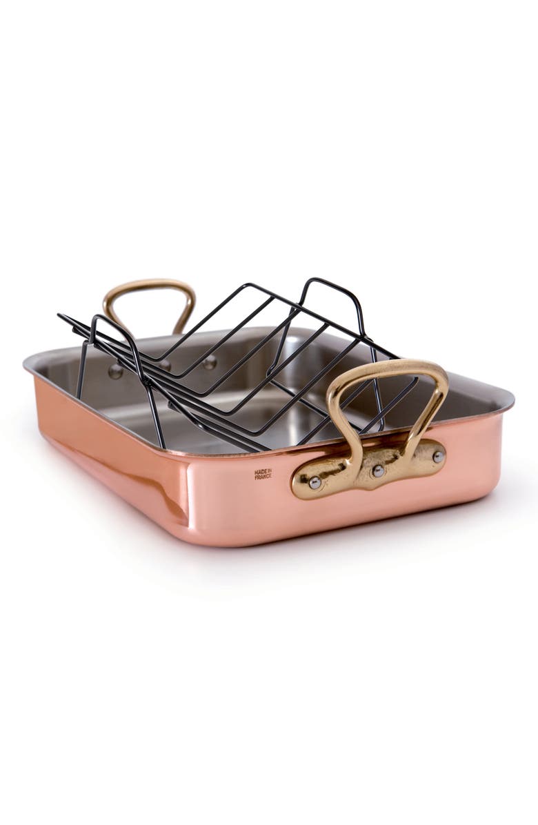 Mauviel M'heritage M'150s Copper Tri-Ply Roaster with Rack, Main, color,