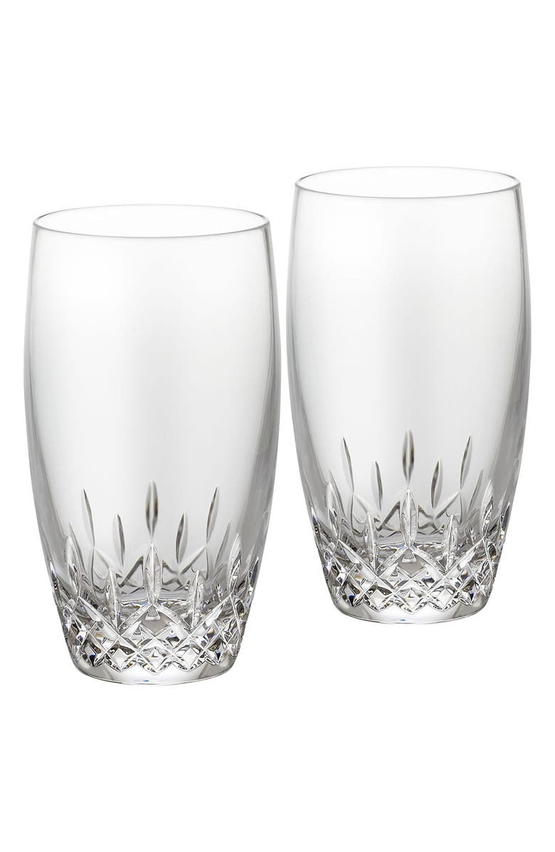 Waterford Lismore Essence Set of 2 Lead Crystal Highball Glasses, Main, color, 
