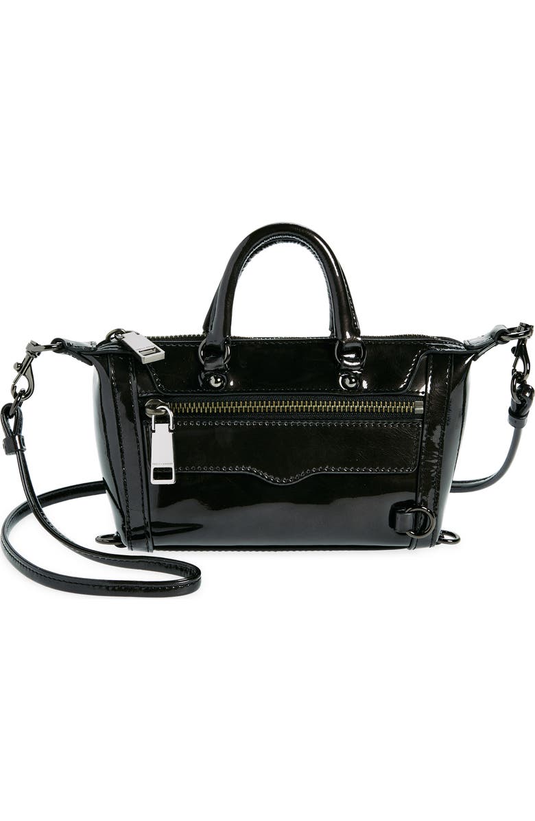 Rebecca Minkoff Micro Mini M.A.B. Leather Crossbody Bag, Main, color,