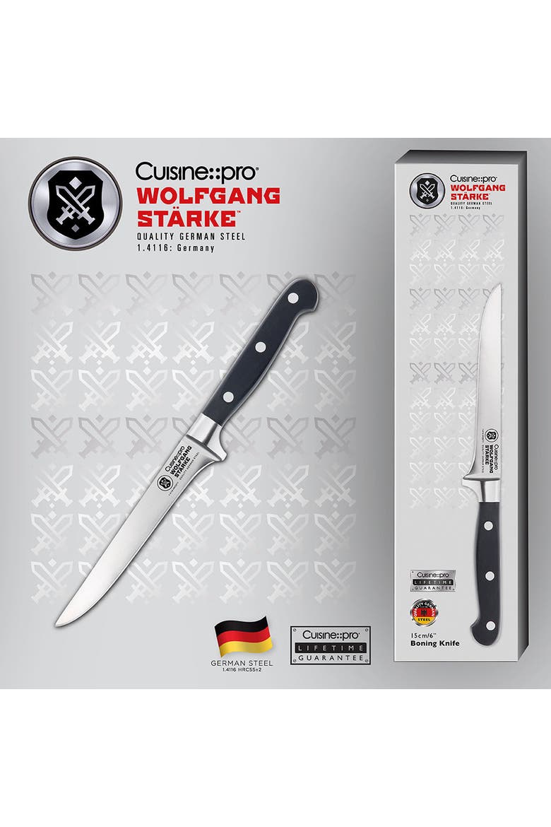 WOLFGANG STARKE 6" Boning Knife, Alternate, color, Black