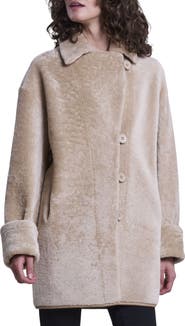 Blue Duck Oversize Genuine Shearling & Leather Jacket