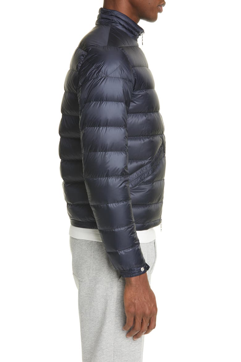 Quilted Nylon Down Jacket, Alternate, color, BLUE