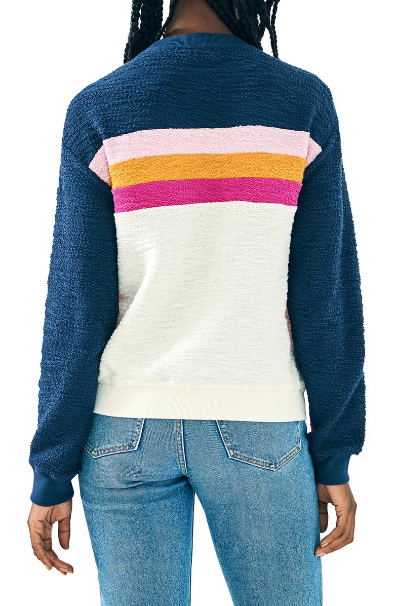 Faherty Vista Stripe Cotton Pullover, Alternate, color, 